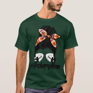 Camiseta Messy Bun Hair Gafas de sol Bandana Archery Mamá M