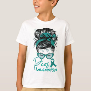Camiseta Messy Bun Hair Pcos Síndrome Ovárico Poliquístico 