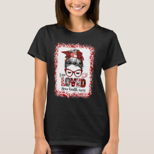 Camiseta Messy Bun Hair Una Enfermera Sanitaria Hogar Amada
