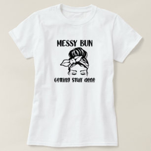 Camiseta Messy Bun Hairstyle T-Shirt