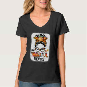 Camiseta Messy Bun One Agradecimiento Moma Caída Otoño Than