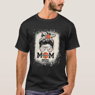 Camiseta Messy Bun, Senior Mom 2022 de Baloncesto