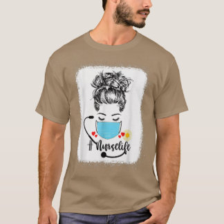 Camiseta Messy Bun Spooky Cna Certified Assistant H
