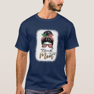 Camiseta Messy Bun Track Field Mamá Corriendo El Moto Del C