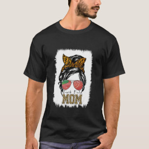 Camiseta Messy Bun Track Field Mamá Corriendo Madres