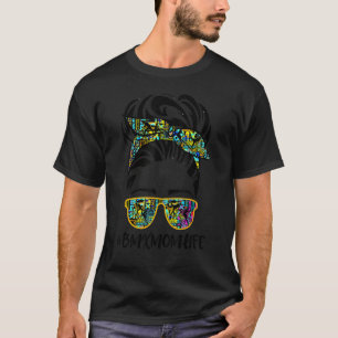 Camiseta Messy Hair Bandana Gafas De Sol Bmx Mamá Vida Madr