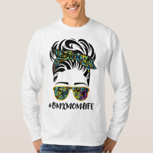 Camiseta Messy Hair Bandana Gafas de sol BMX Mamá Vida Madr