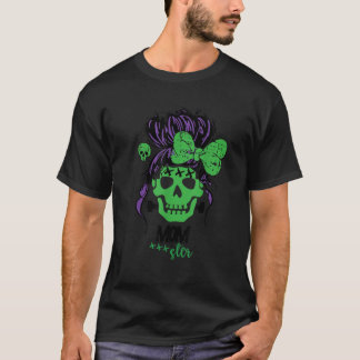 Camiseta Messy Hair Bun Monster