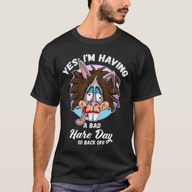Camiseta Messy Hair Donu2019t Cuidar el Día del Pelo Malo (Anverso)