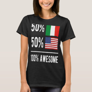 Camiseta mestizo patrimonial de italia-américa mestizo de n