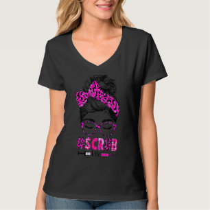 Camiseta Mesy Hair Woman Bun Stethoscope Nurse Enfermería M