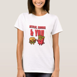Camiseta Meta de relación de Netflix, Snacks y tú