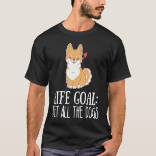 Camiseta Meta de vida acariciar a todos los perros Cachorro
