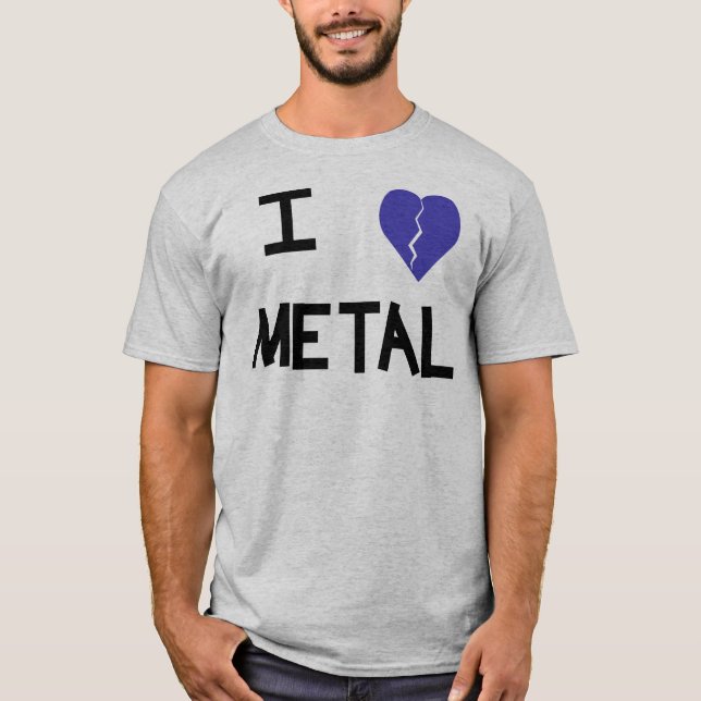 Camiseta metal 4 del corazón i (Anverso)