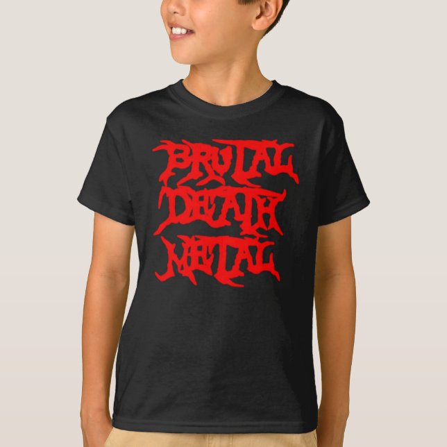 Camiseta Metal brutal de la muerte (Anverso)