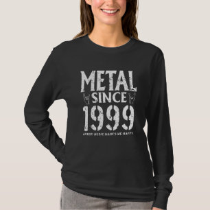 Camiseta Metal Gift Birthday Vintage 1999
