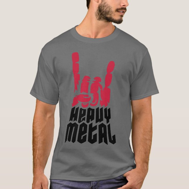 Camiseta Metal pesado retro genial (Anverso)