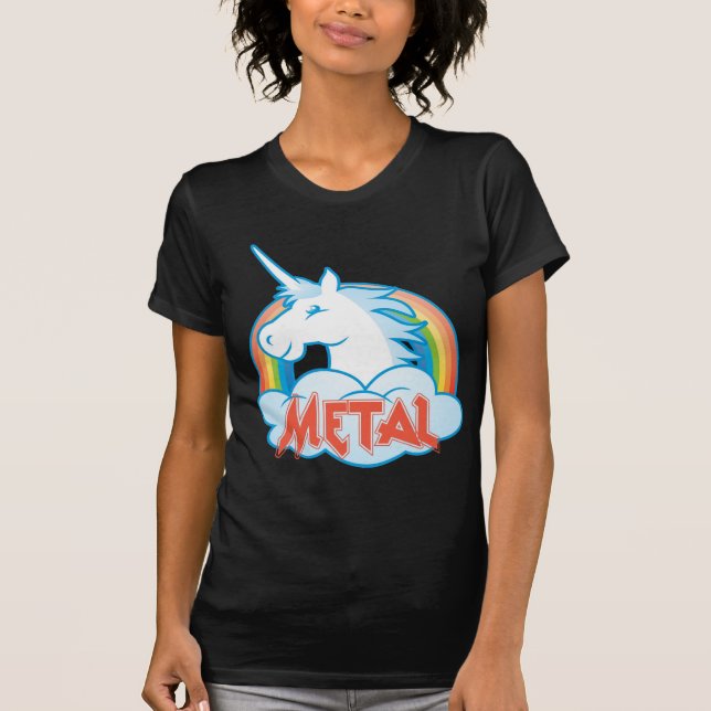 Camiseta metal-unicornio (Anverso)