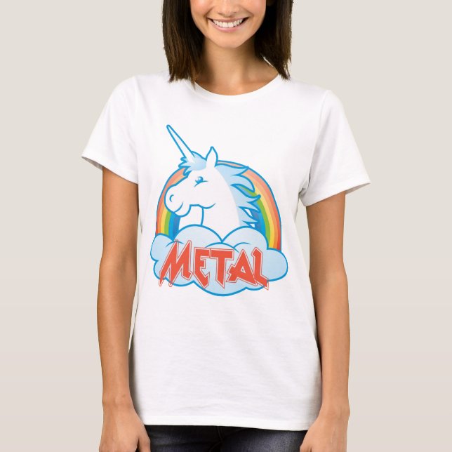Camiseta metal-unicornio (Anverso)