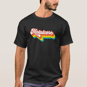 Camiseta Metalcore Punk de música Thrash Rainbow Heavy Meta