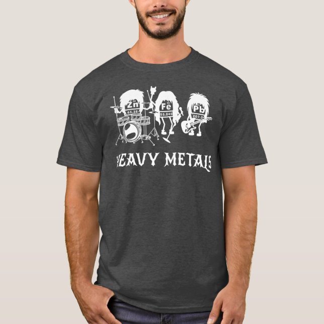 Camiseta Metales pesados Funny Química Chiste de tabla peri (Anverso)