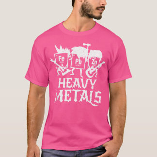 Camiseta Metales pesados Funny Química Periódica de Mesa