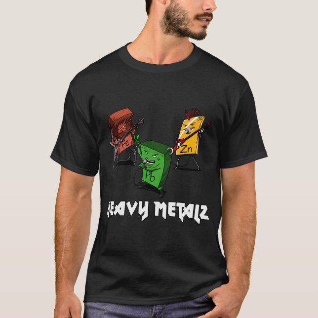 Camiseta Metales Pesados Química (Anverso)