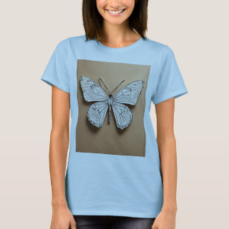 Camiseta Metálica Elegancia De Mariposa.