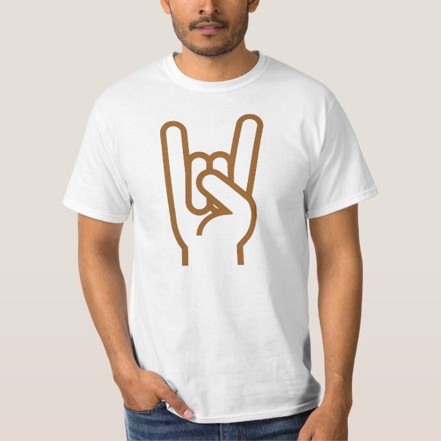 Camiseta metalizado de la mano (Anverso)