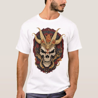 Camiseta Metalizado de muerte al cráneo derribada