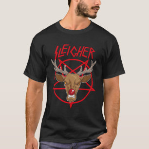 Camiseta Metalizado de reno de Sleigher Rudolph