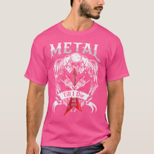 Camiseta Metalizado hasta morir guitarra fuerte Metalizado 