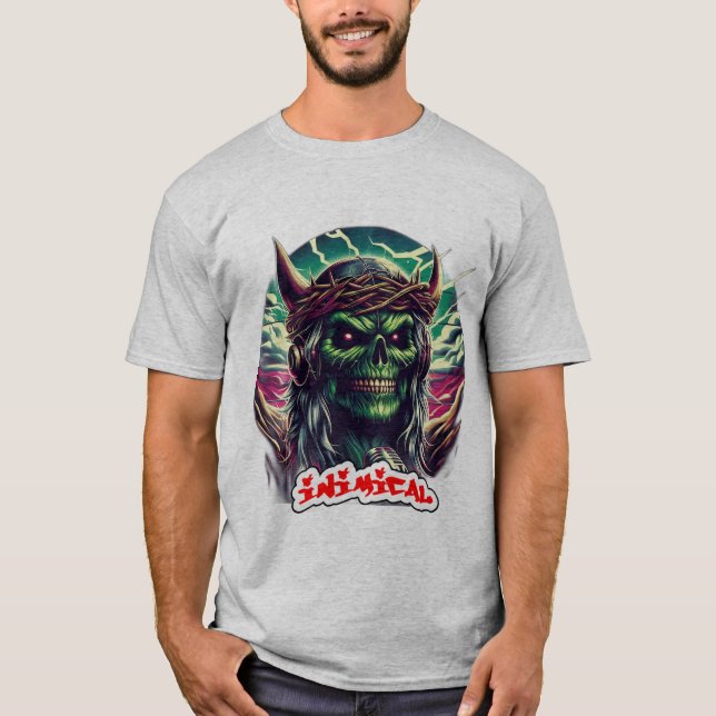 Camiseta Metalizado intenso y hostil (Anverso)