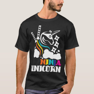 Camiseta Metalizado negro de Unicorn Ninja 3