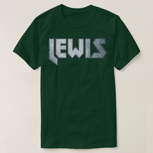 Camiseta Metalizado pesado Lewis 1 (Diseño del anverso)