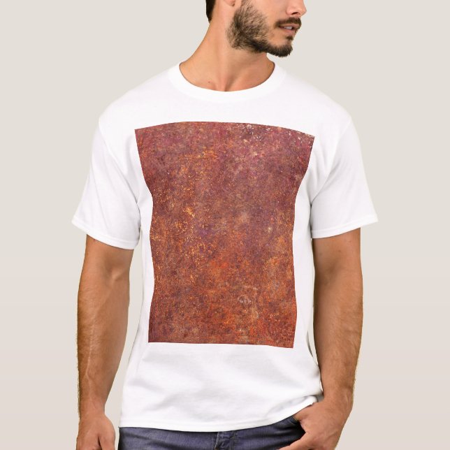 Camiseta Metalizado rústico: superficie texturada. (Anverso)