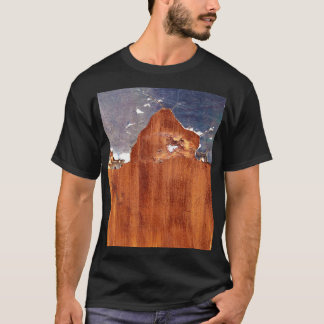 Camiseta Metalizado rústico: Textura de hierro vintage.