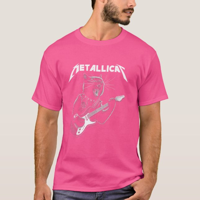 Camiseta Metallicat - Gracioso Gato 1 (Anverso)