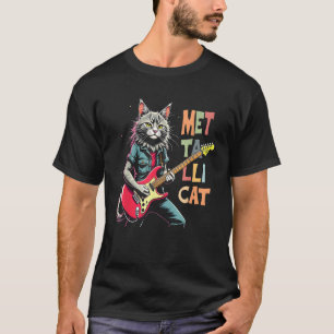 Camiseta Metallicat Tee Rock Tee Music Apparat guitarra elé