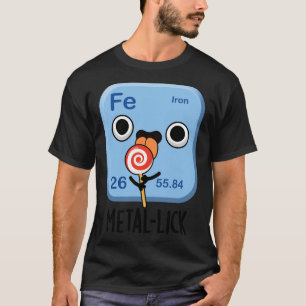 Camiseta Metallick Funny Chemistry Metalizado Pun