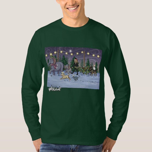 Camiseta Metalphant Family Tree Adult Long Sleeve  (Anverso)