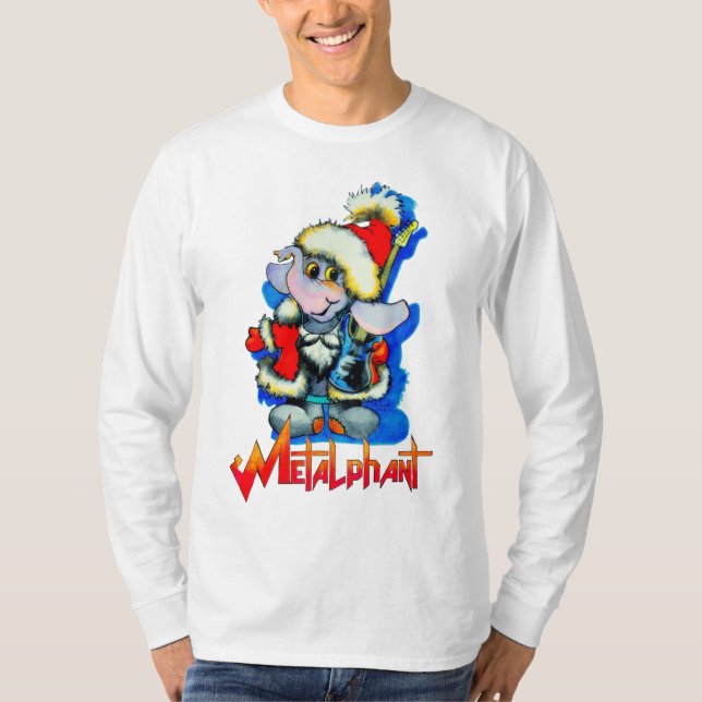 Camiseta Metalphant Winter Holiday Adultos Larga Manga (Anverso)