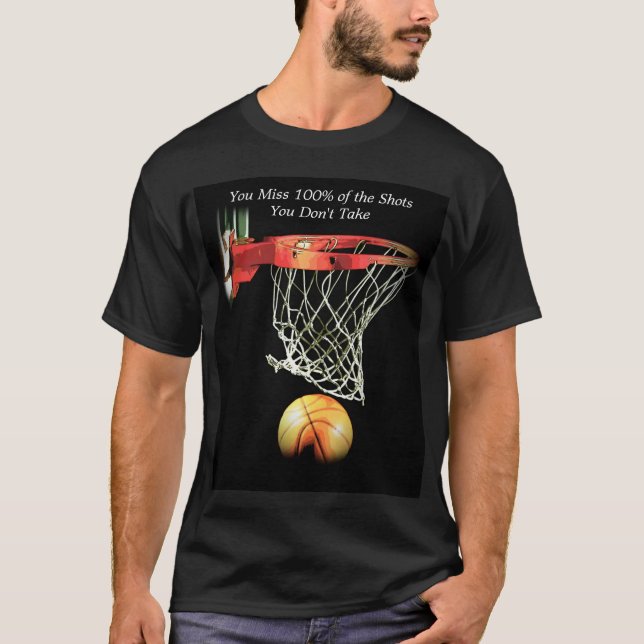 Camiseta Metas Cita Motivadora Baloncesto (Anverso)