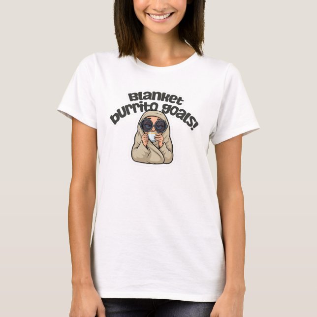 Camiseta Metas de Burrito en blanco (Anverso)