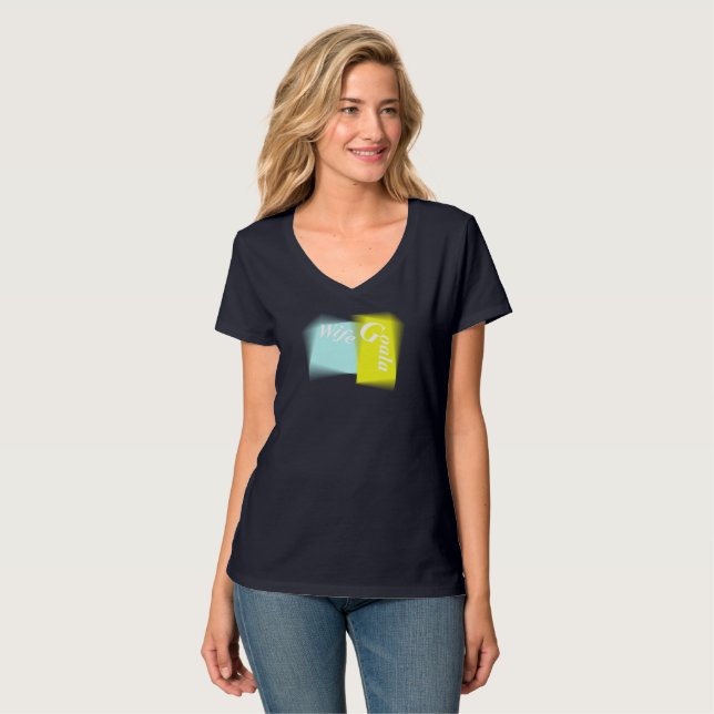 Camiseta Metas de la esposa - Pareja de moda y aniversario (Anverso completo)