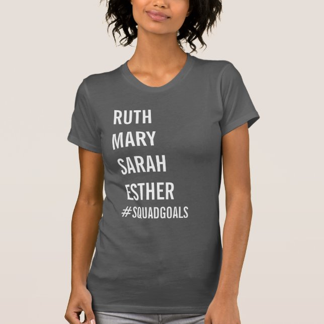 Camiseta Metas del pelotón de la biblia (Anverso)