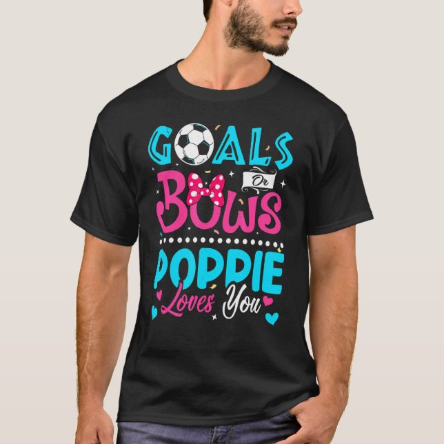 Camiseta Metas O Golpes Poppie Te Ama El Género Revelar El  (Anverso)