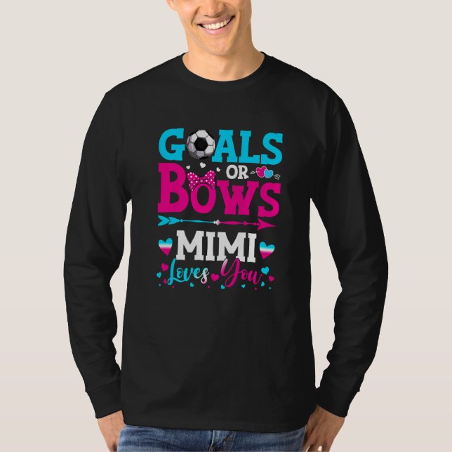 Camiseta Metas O Sos Mimi Te Ama El Género Revelar El Bebé (Anverso)