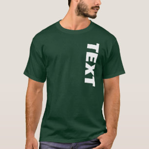 Camiseta Metas texto de fuente grande Ambos lados Imprimir