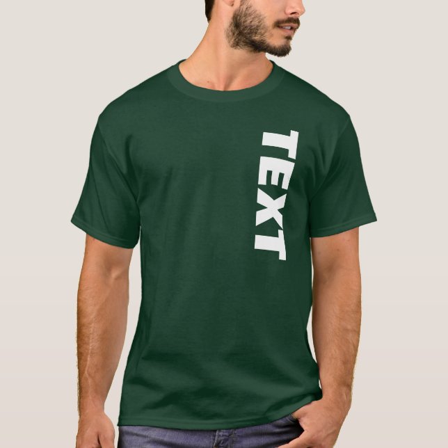 Camiseta Metas texto de fuente grande Ambos lados Imprimir  (Anverso)